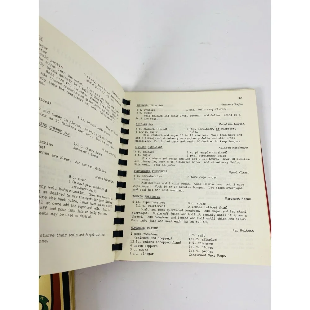 Kitchen Keepsakes Fairbury Nebraska Cookbook American Lutheran‎ Church Spiral